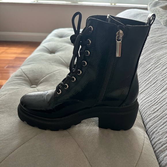 Kendall & Kylie Black Lace-Up Combat Boots - Picture 4 of 4